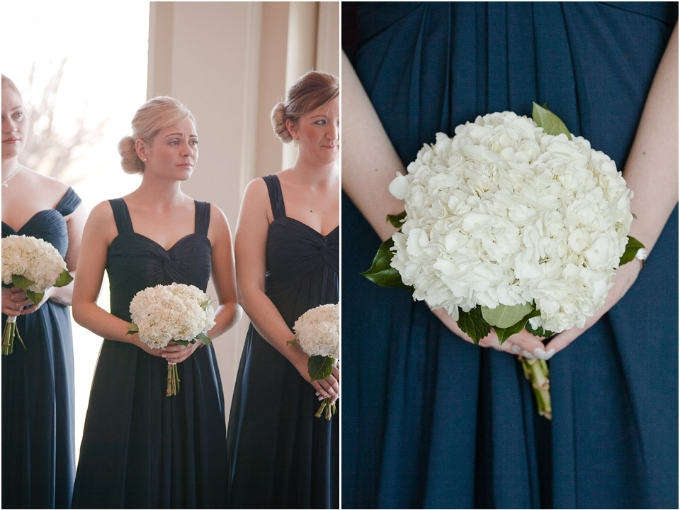 bridesmaids-bouquet-white-hydrangeas