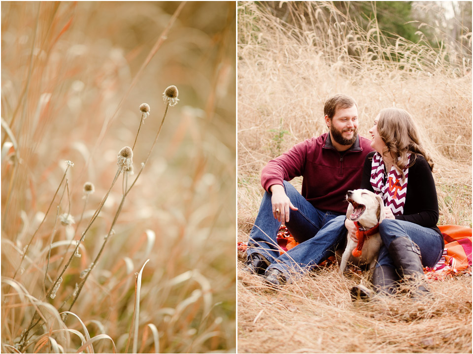 rustic-virginia-tech-engagement-session