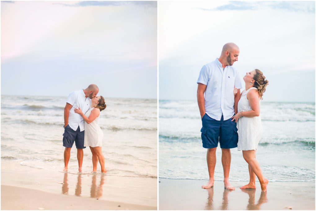 cherry grove beach engagement pictures