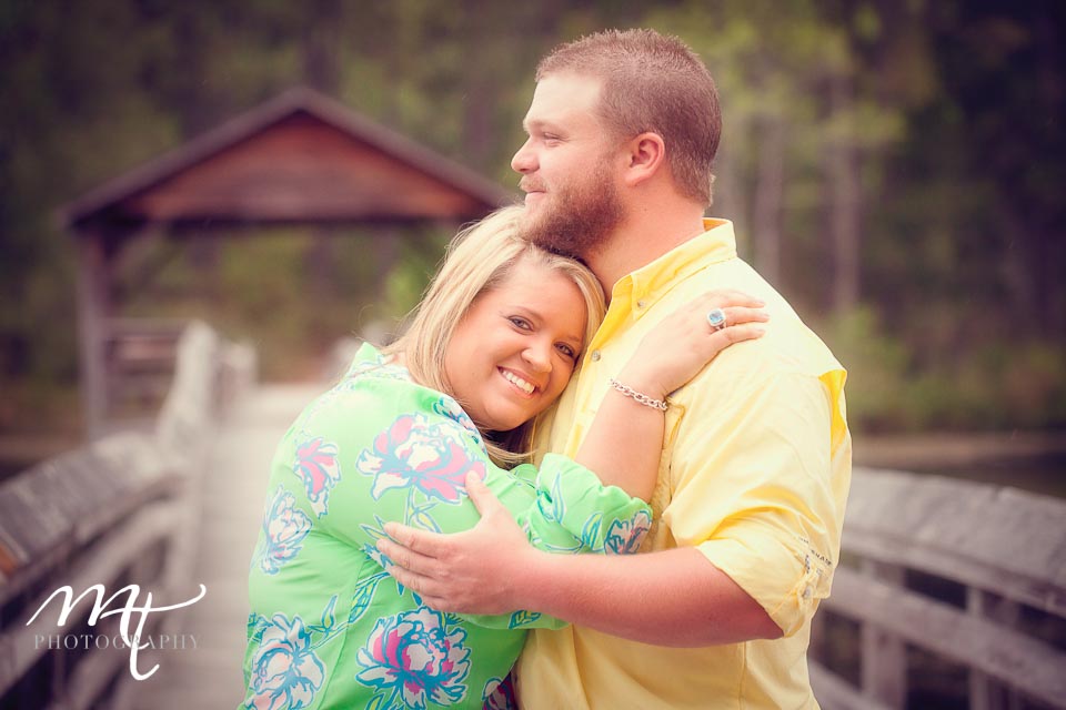 Aberdeen Lake engagement photography with fishing and dog