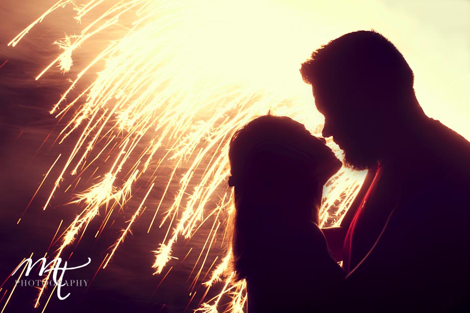 Engagement Photography Ideas with fireworks