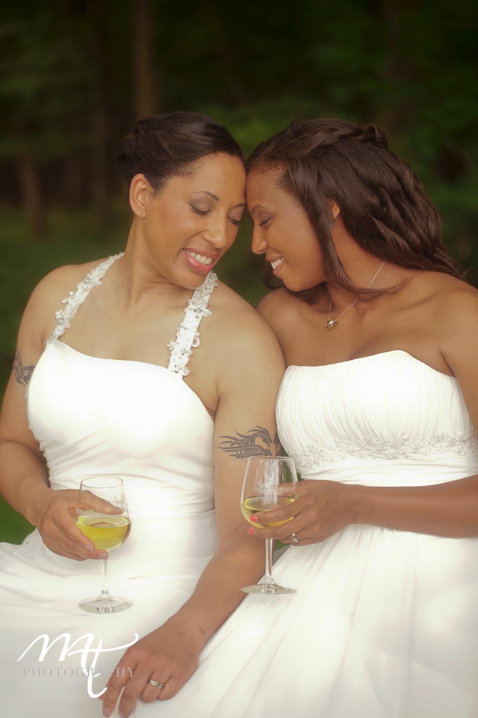 Casual same sex LGBT bruch themed styled wedding photography shoot