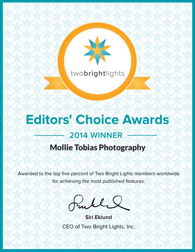 Two Bright Lights Editor's Choice Awards Winner 2013!!!