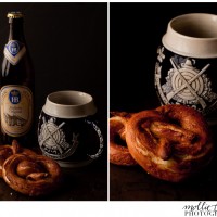 pretzels and beer stein
