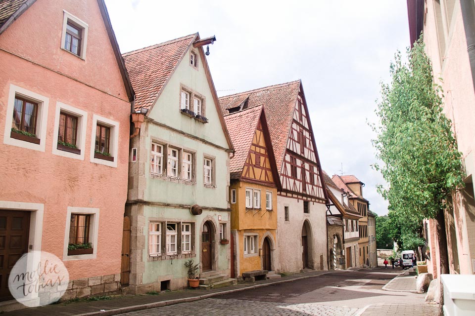 photos of Rothenburg ob der Tauber, Germany a medieval walled city on the Romantic Road in Bavaria.
