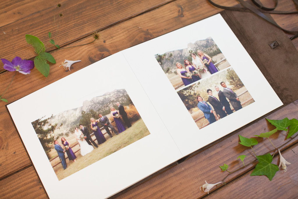 detail photo of the Legend wedding album from Woodland Albums designed by Mollie Tobias Photography