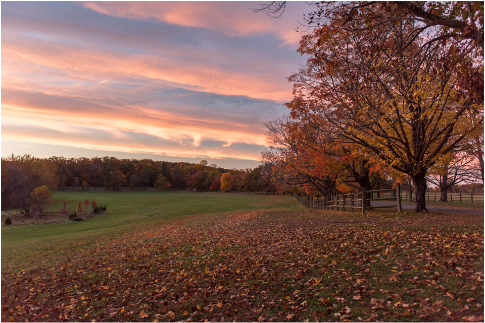 fall-sunset-at-oatlands-plantation