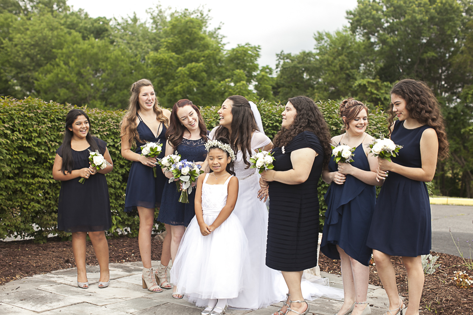 bride-bridesmaids-candid-wedding-photo