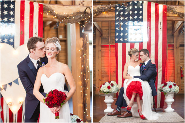 patriotic fair barn wedding pinehurst