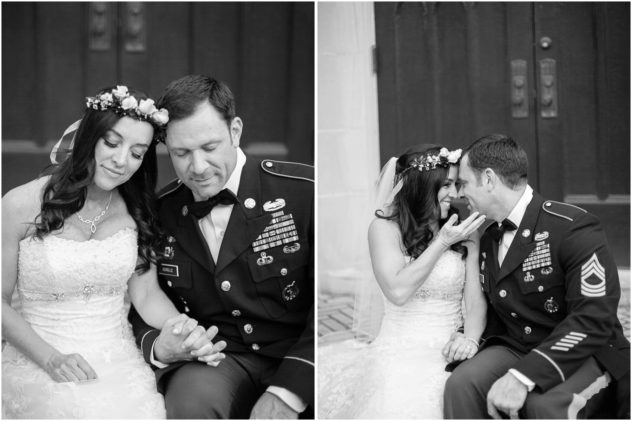 military-wedding-black-white