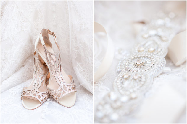 southern-pines-wedding-gold-shoes