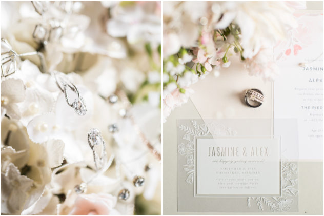 Pinehurst blush wedding details