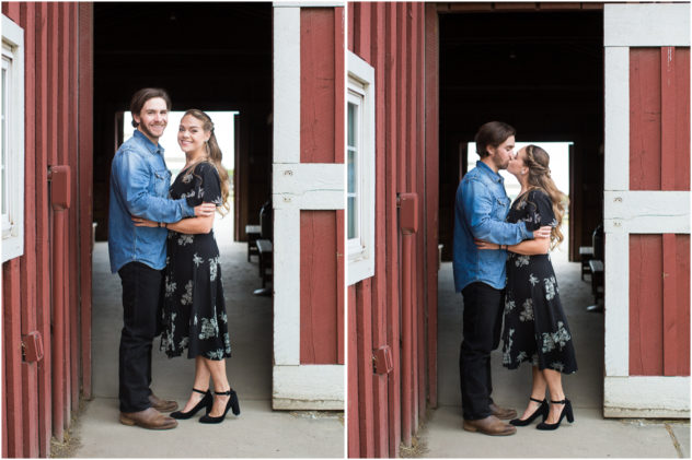 engagement photos red barn