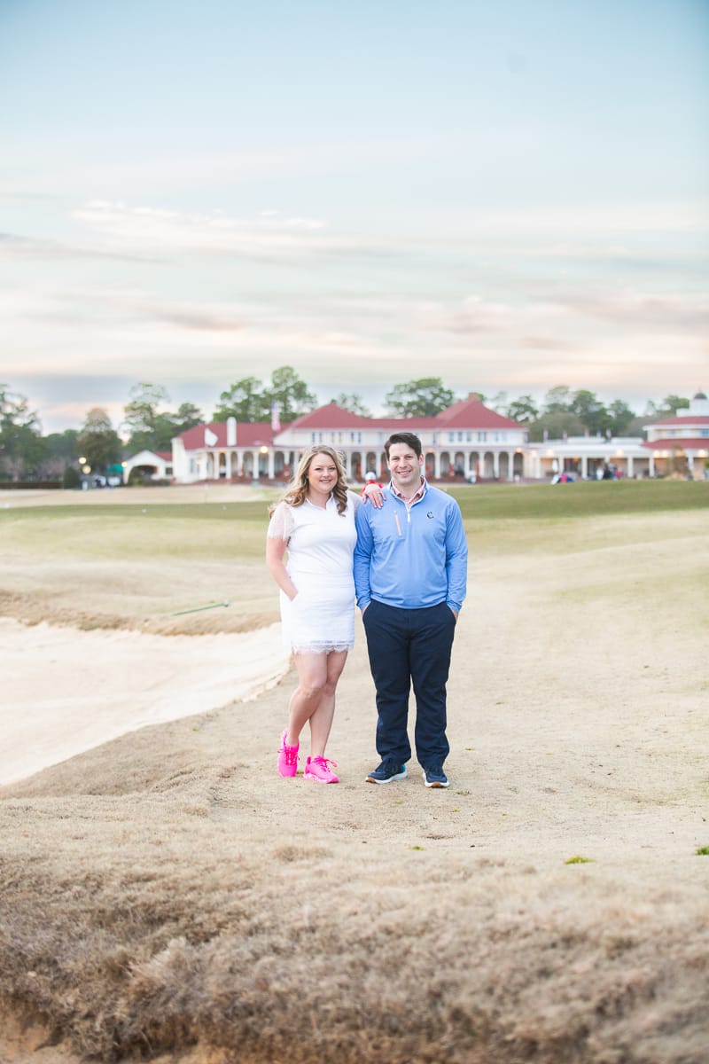 Pinehurst-golf-themed-engagement-photos