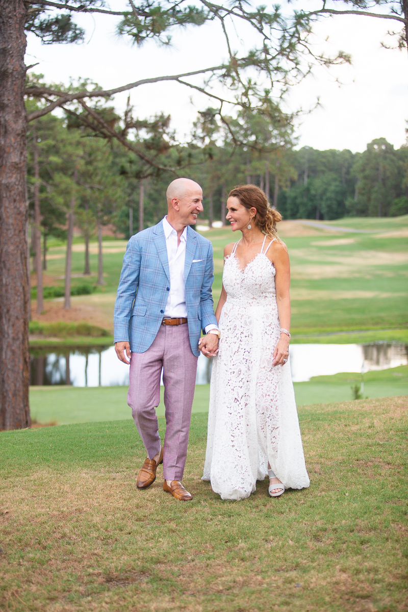 Couple portrait at Forest Creek wedding