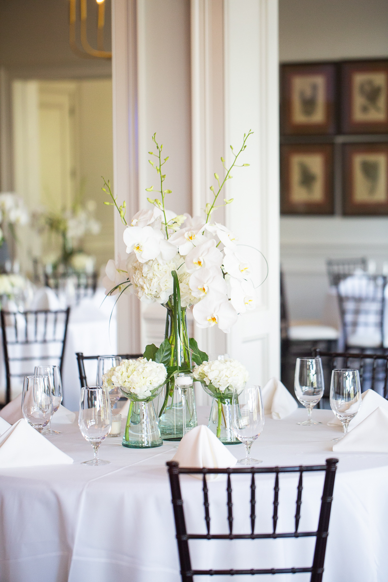 Forest Creek wedding white flowers