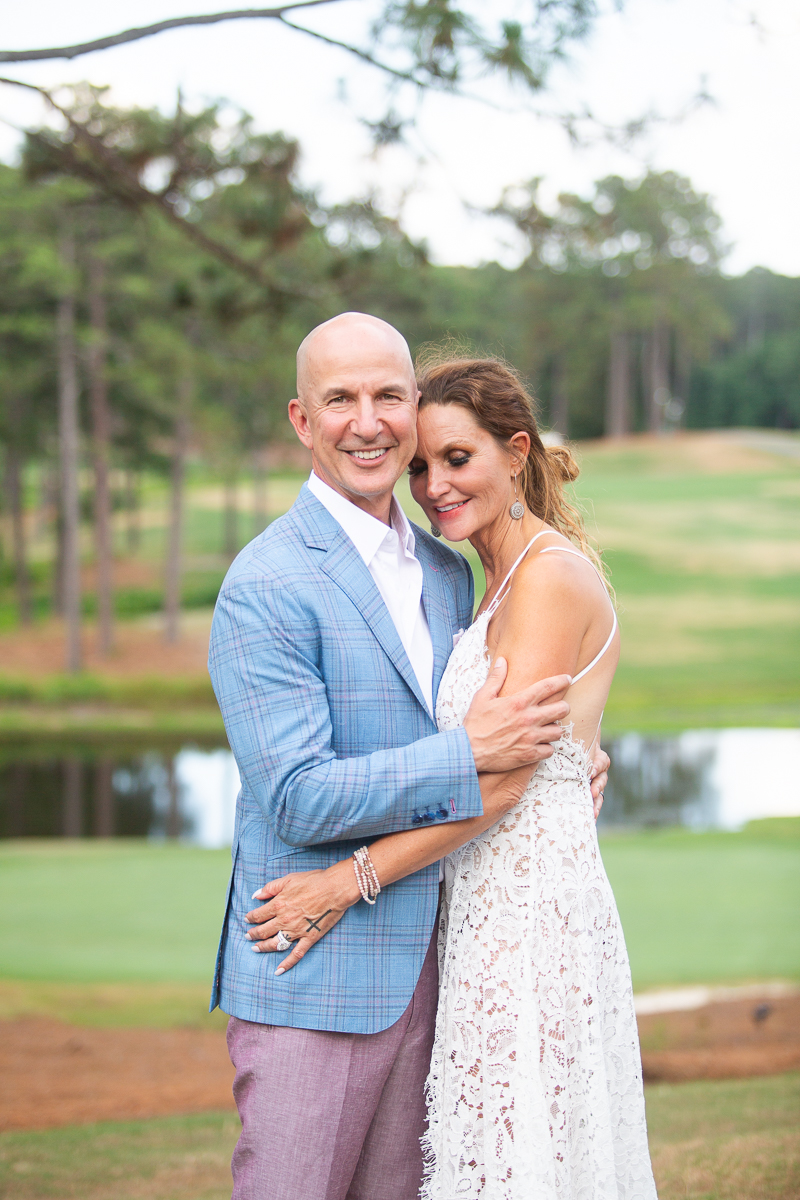 Couple outdoor shot at North Carolina wedding