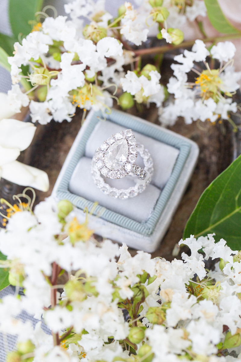 ring detail shot at North Carolina wedding