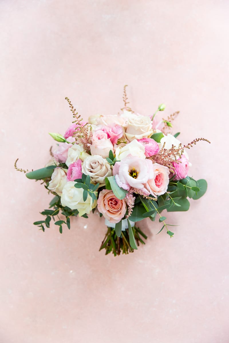 Lovely bridal bouquet captured by a Pinehurst wedding photographer.