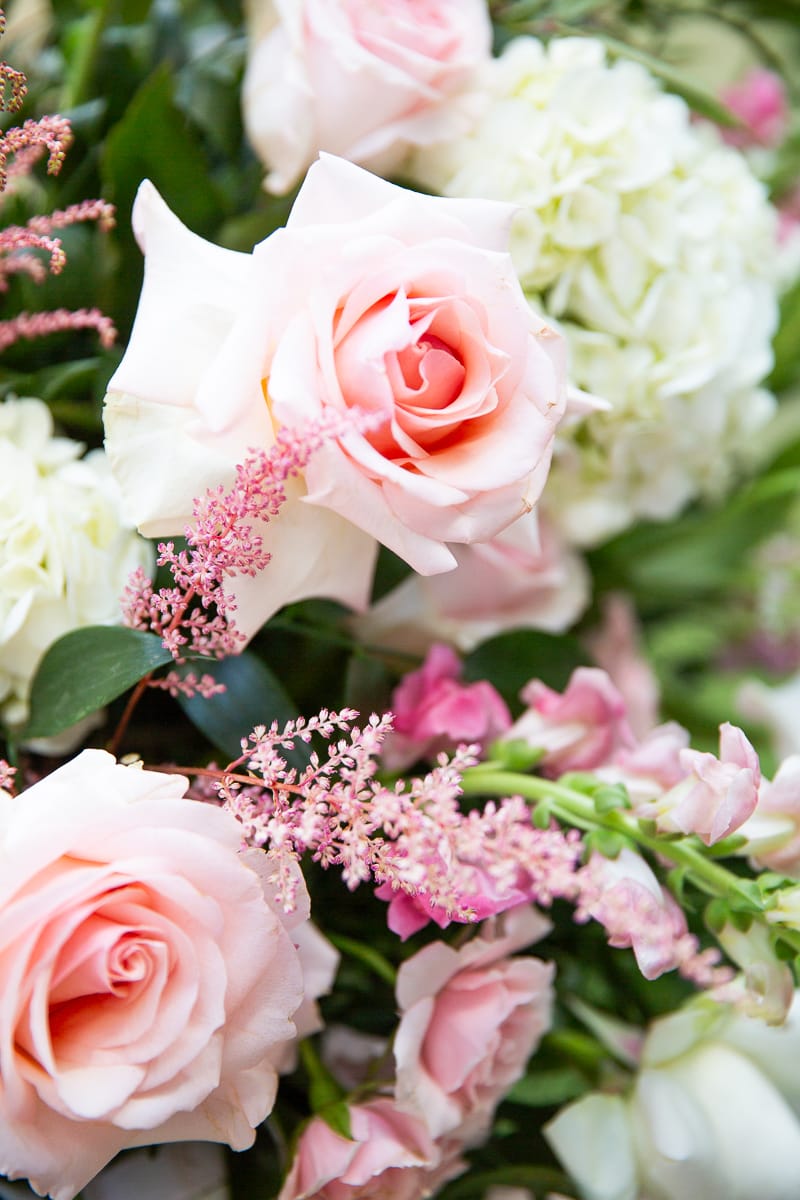 Floral arrangements at Pinehurst wedding