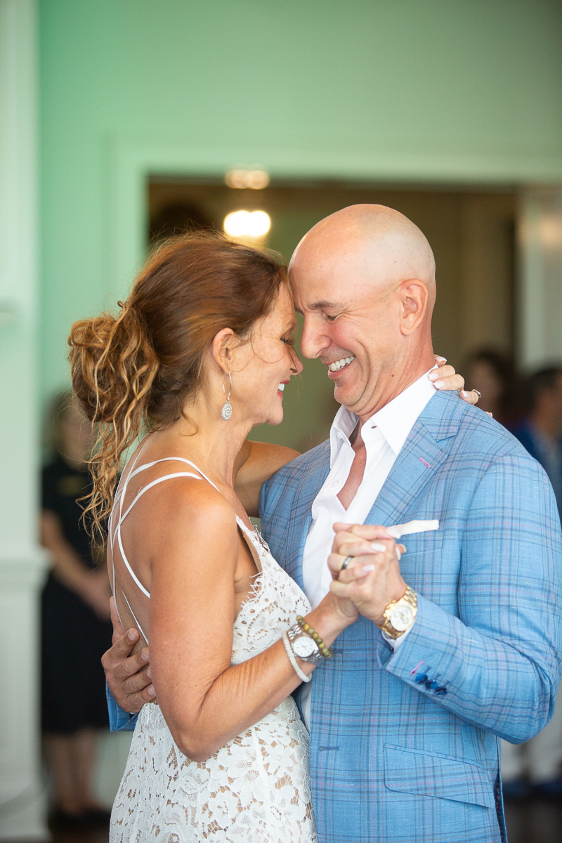 Couple dancing by Pinehurst wedding photographer