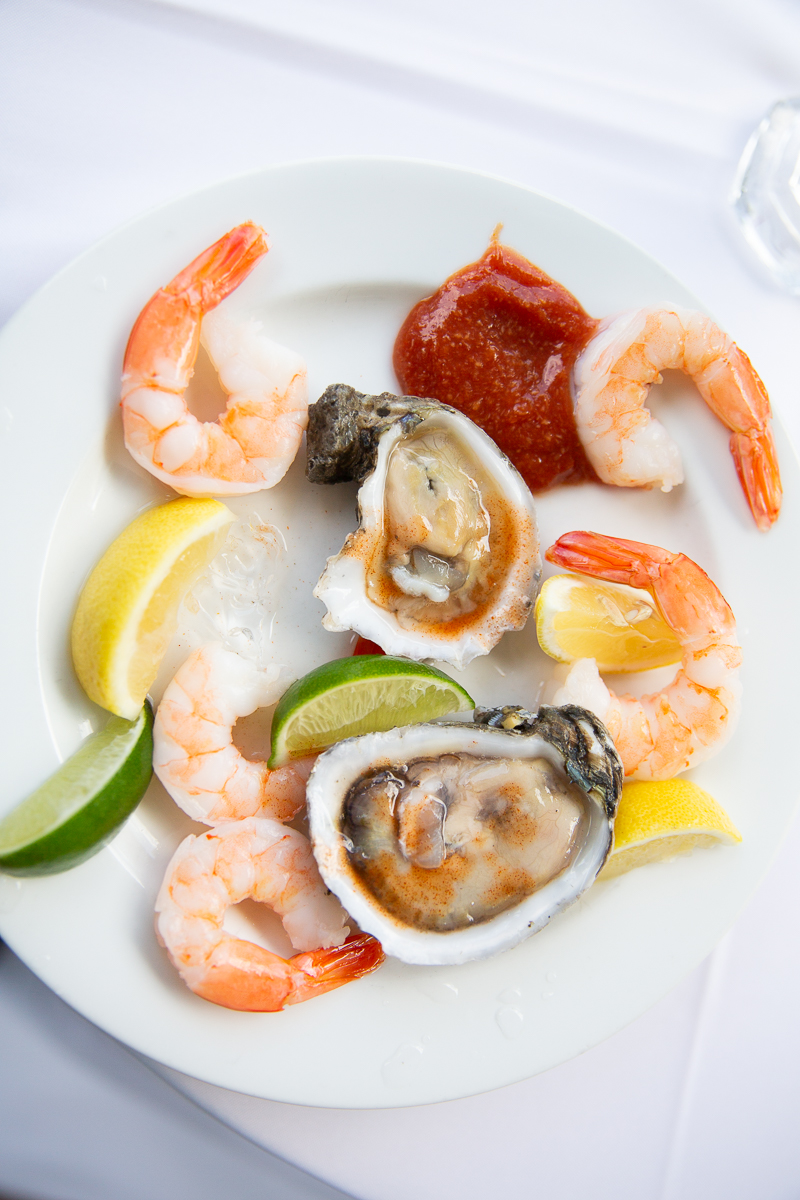 Seafood appetizer by Pinehurst wedding photographer