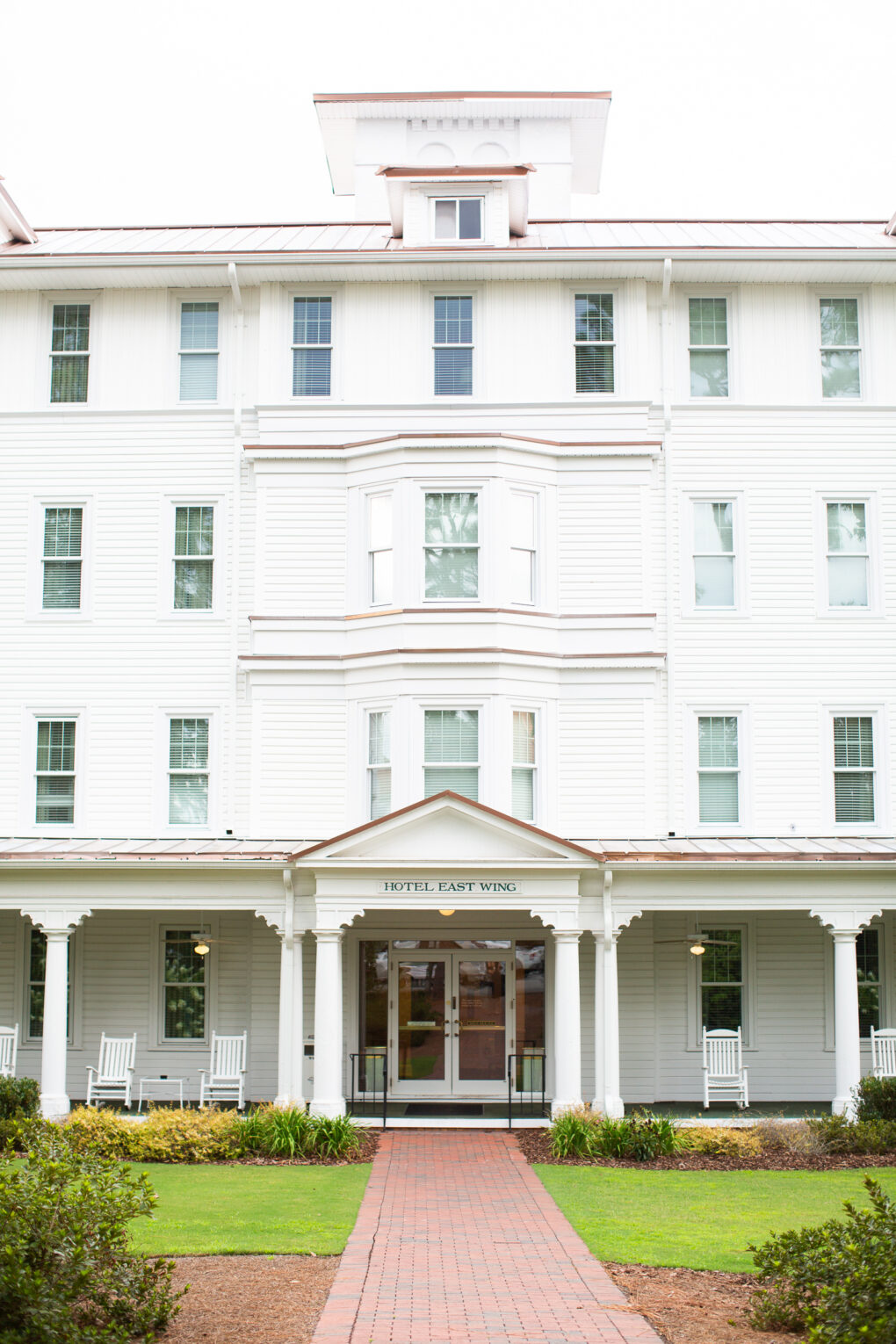 The Carolina Hotel East Wing entrance in Pinehurst, nc